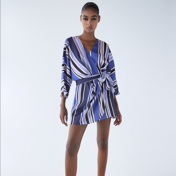 NWT Zara Stripped Jumpsuit Dress - Picture 9 of 11